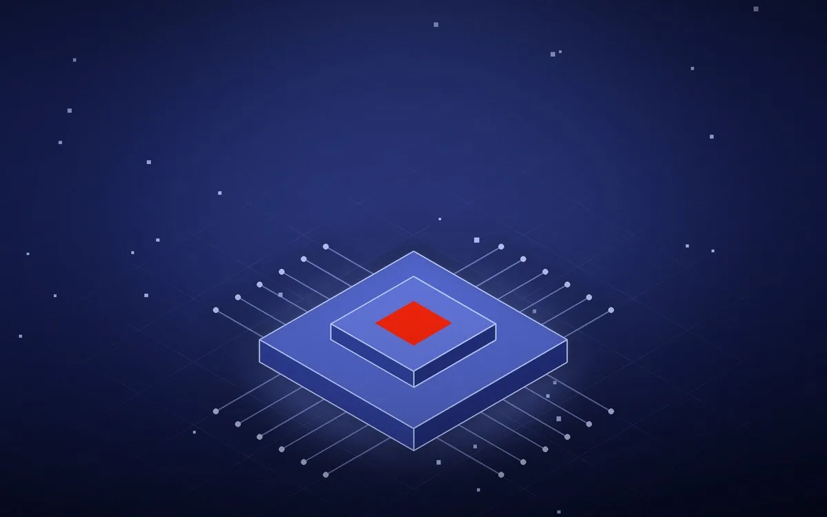 Processor chip with a protected red core and circuit traces